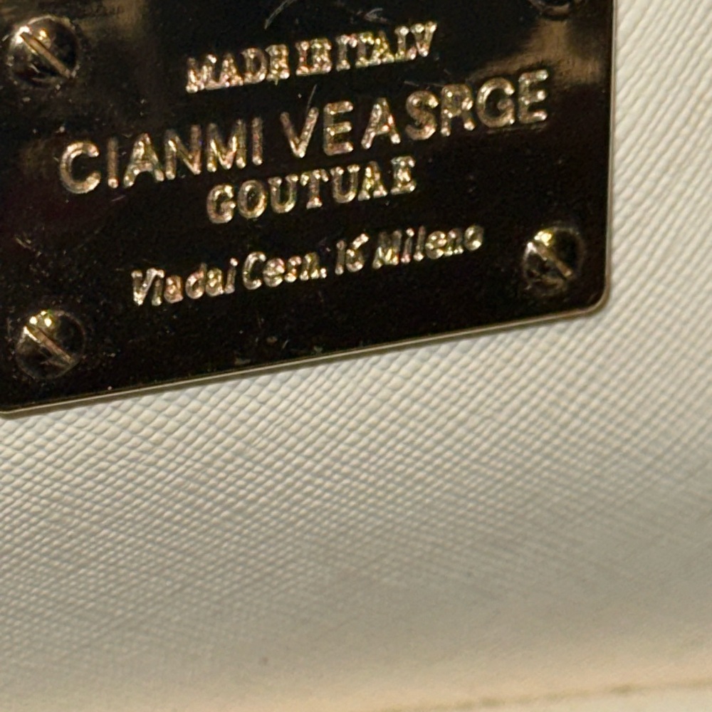 Source Unknown Cream Leather Backpack - image 6